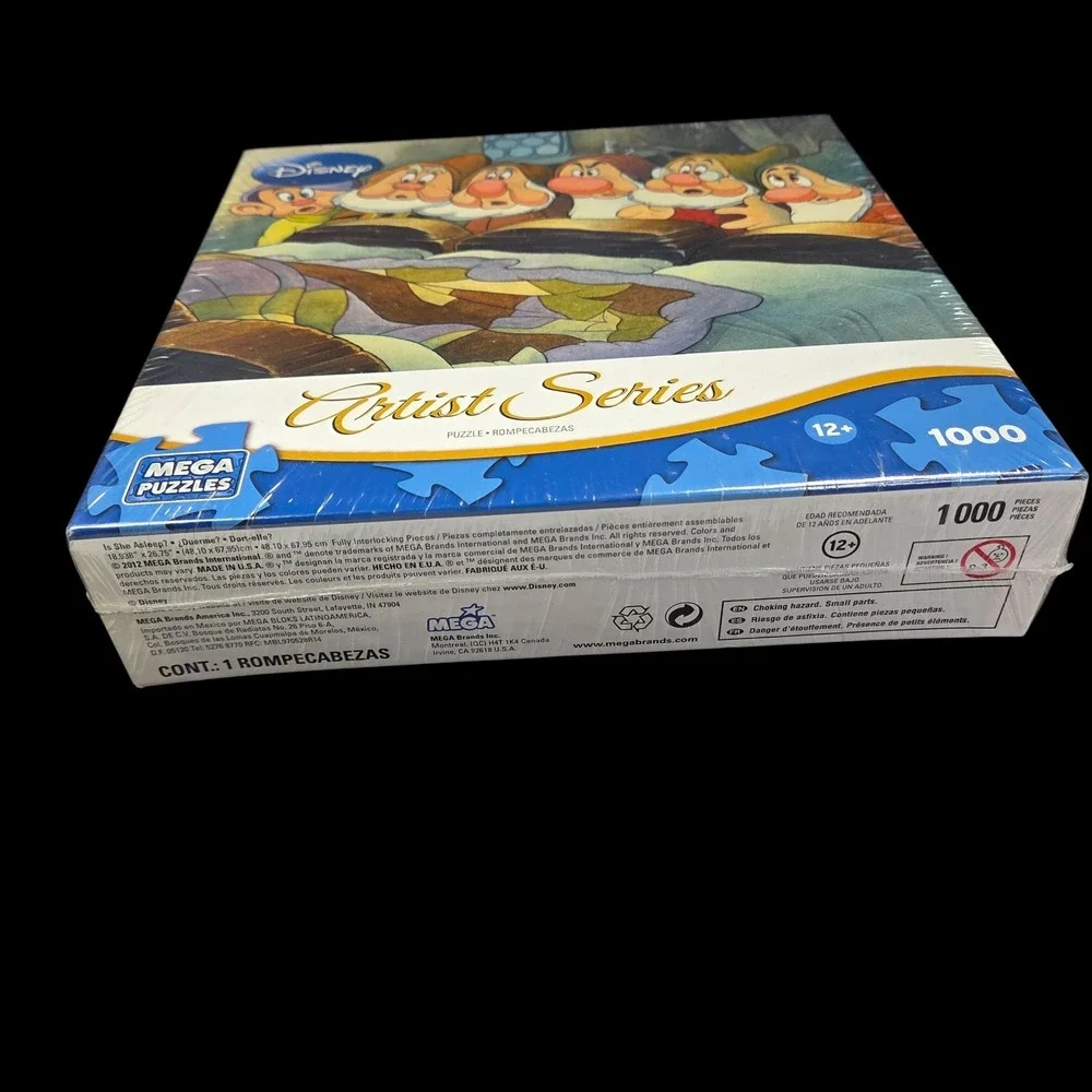 Disney Snow White Seven Dwarfs Puzzle‎ 1000 Pc Toby Bluth Art Is She Asleep New